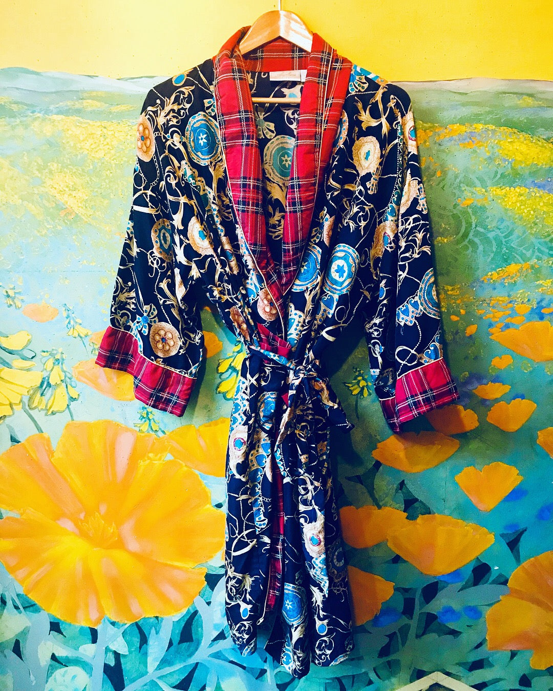 Silk Magical Print Robe — vintage outerwear