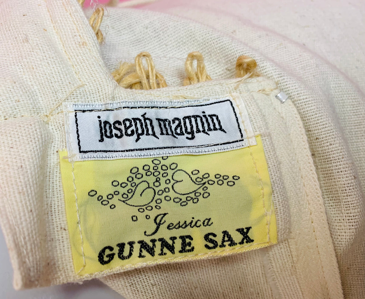 1970s Joseph Magnin and Gunne Sax Jessica label.  Prairie dress renaissance fantasy.