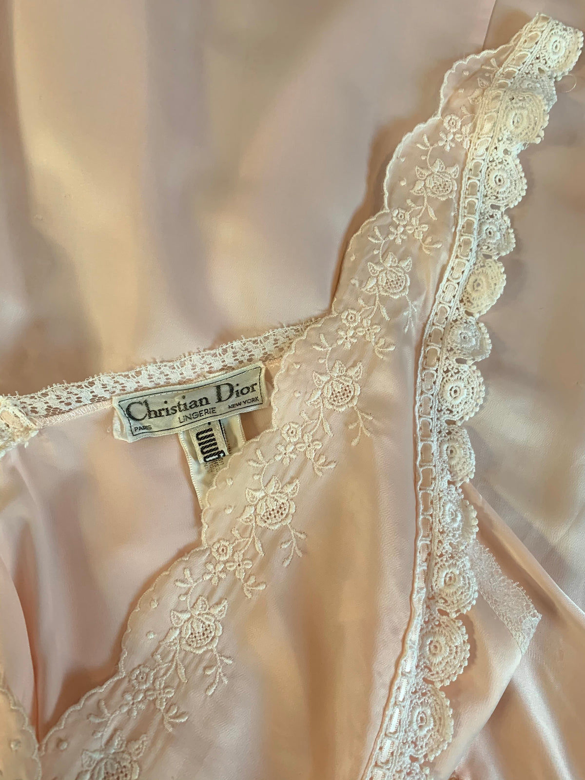 Baby Pink Christian Dior Slip Dress — vintage Christian Dior dress in pink