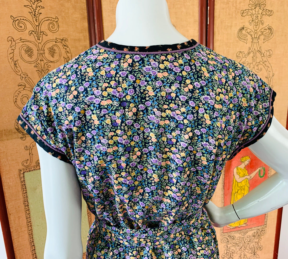 White Duck Workshop Label Floral Dress — vintage White Duck Workshop dress in white