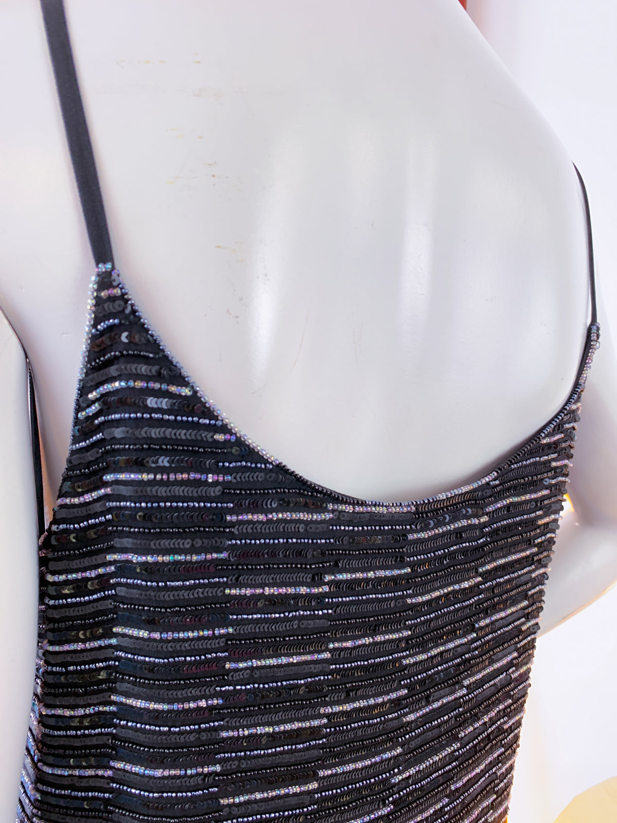 Armani Beaded Sequin Tank Top Tunic — vintage Armani caftan