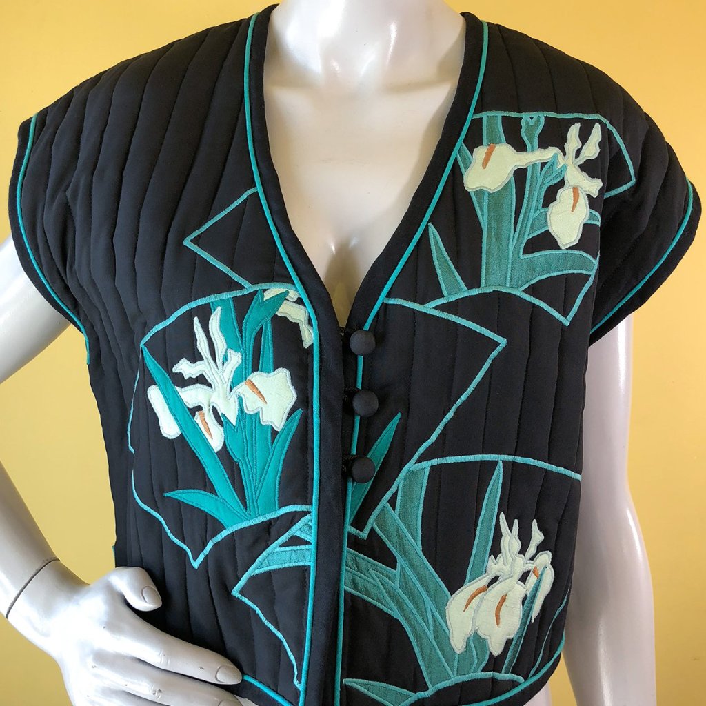 White Duck Workshop quilted vest available at Empress Vintage in Berkeley, CA, by request.