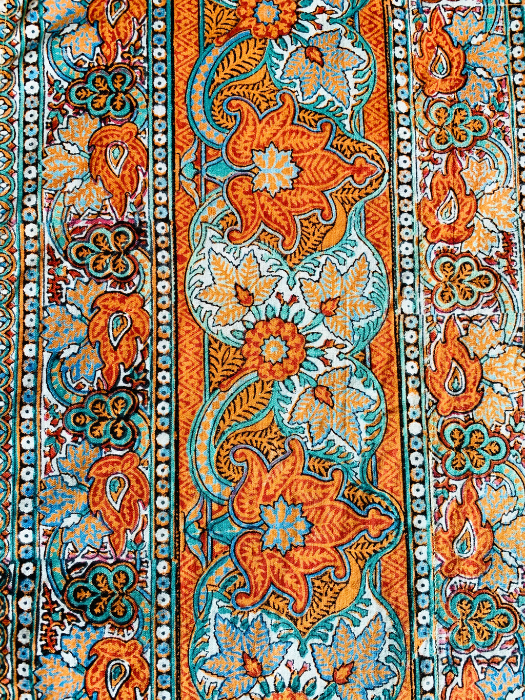 1970s block print caftan.