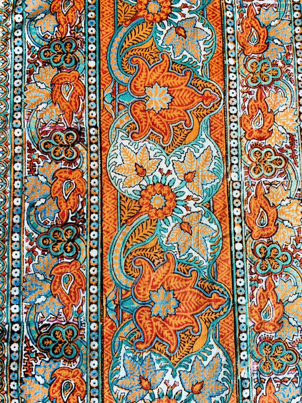 1970s block print caftan.