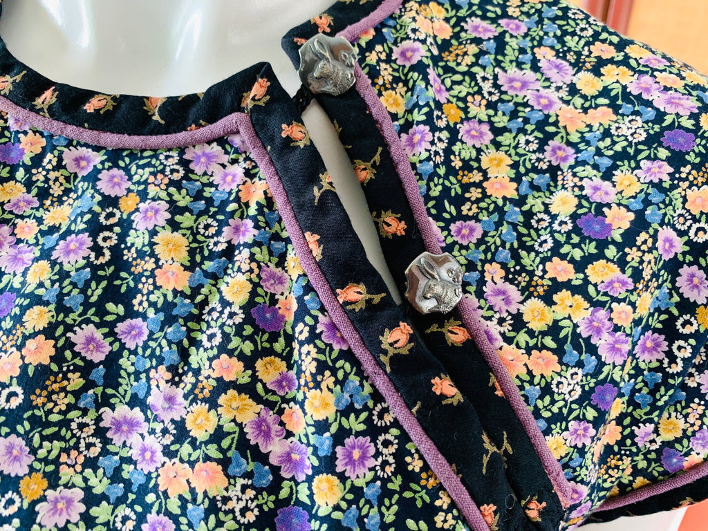 White Duck Workshop Label Floral Dress — vintage White Duck Workshop dress in white