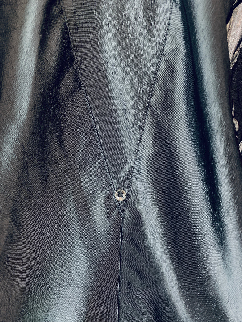 1980s Dolman Sleeve Gunmetal Silver Deadstock Jacket — vintage 1980s jacket in silver