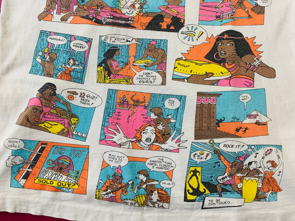 Swatch Time Travel Comic Print Tank Top — vintage 1980s top