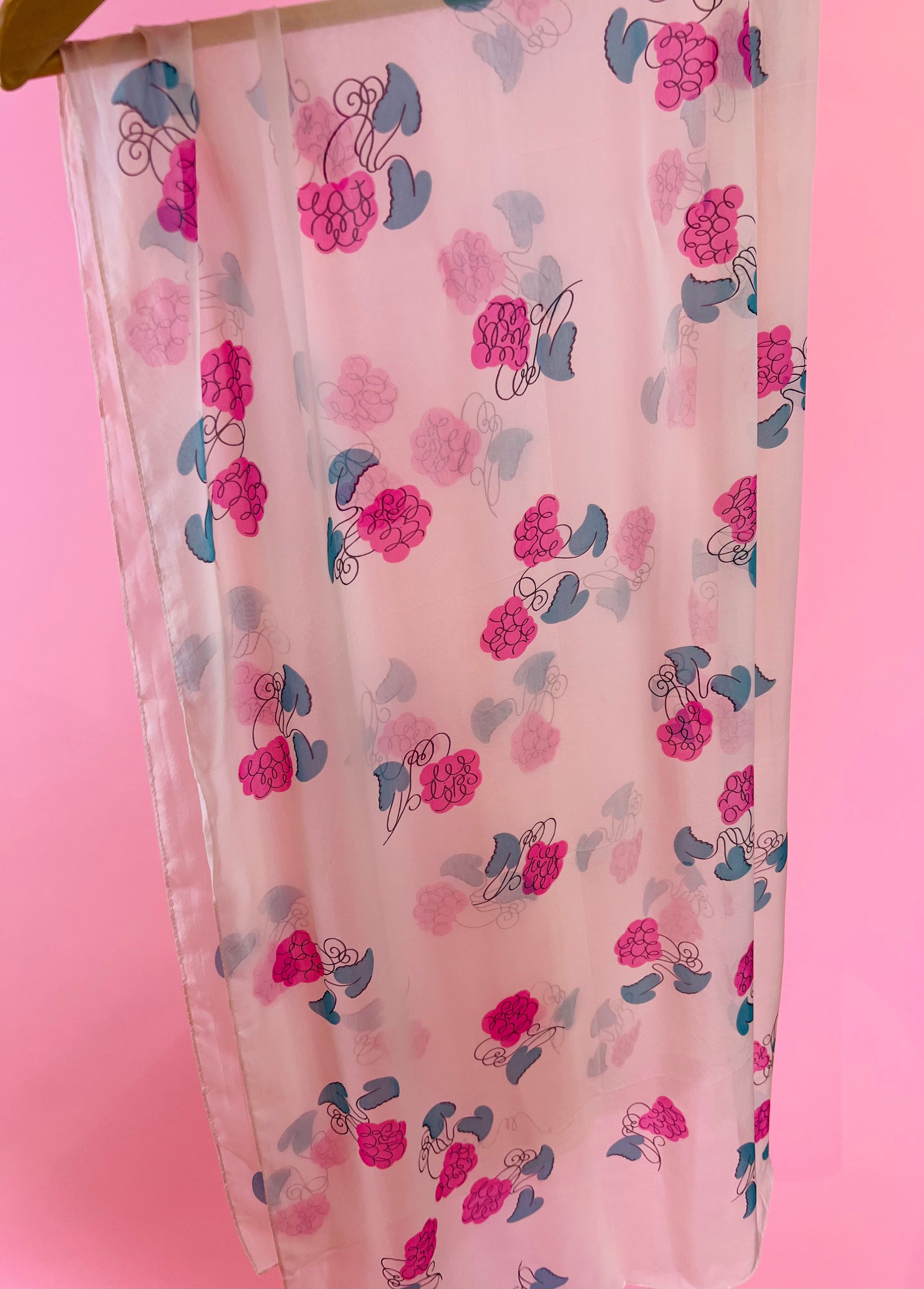 Moschino Pink Silk Scarf – Empress Vintage