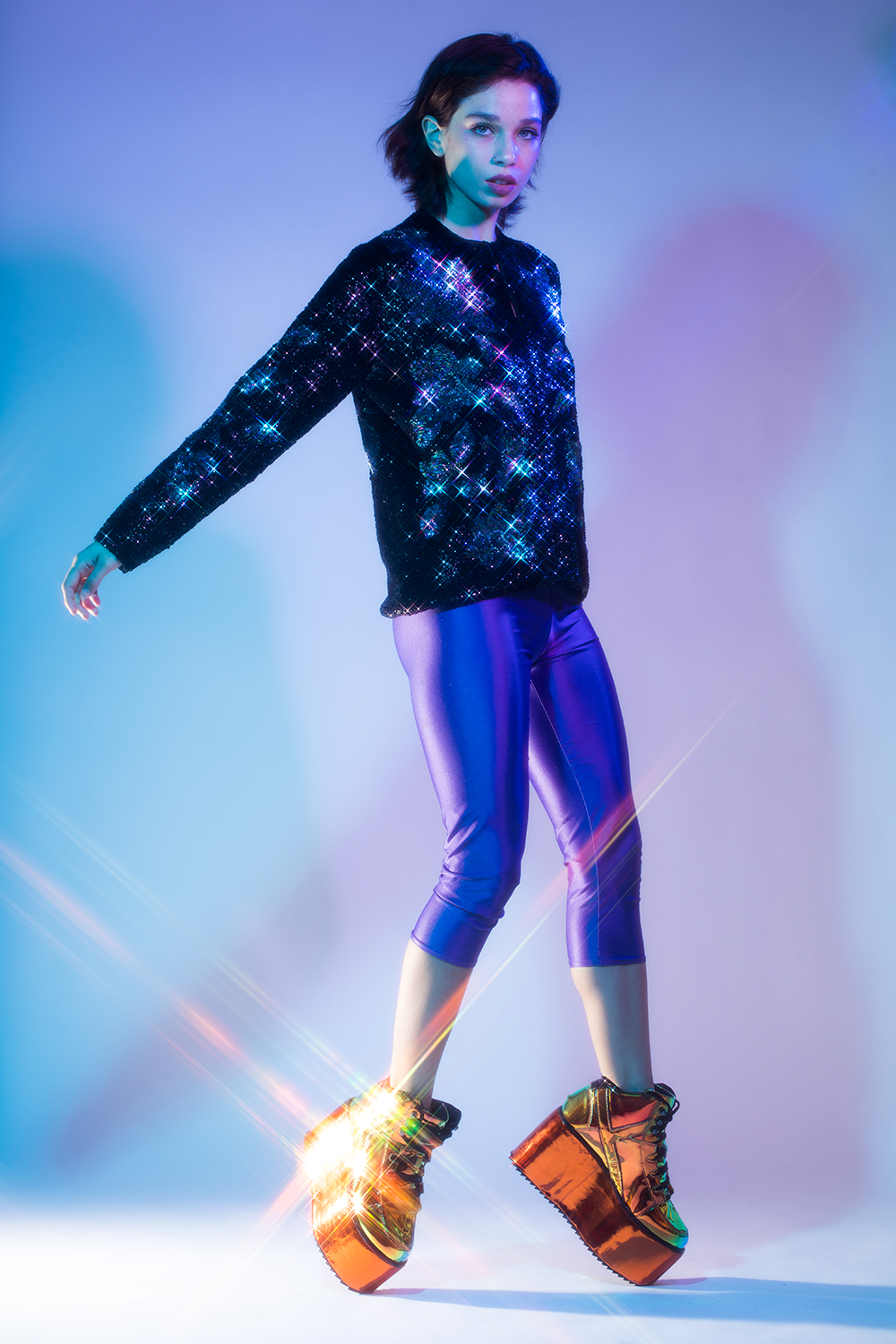 Vintage sequin cardigan mermaid magic sweater from Empress Vintage! Shop more clothing treasure at our shop in Berkeley, CA!