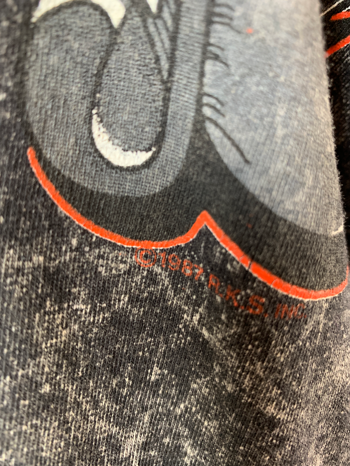 1980s Harley Davidson Unisex Acid Wash Tank Top Tee — vintage 1980s Harley Davidson top