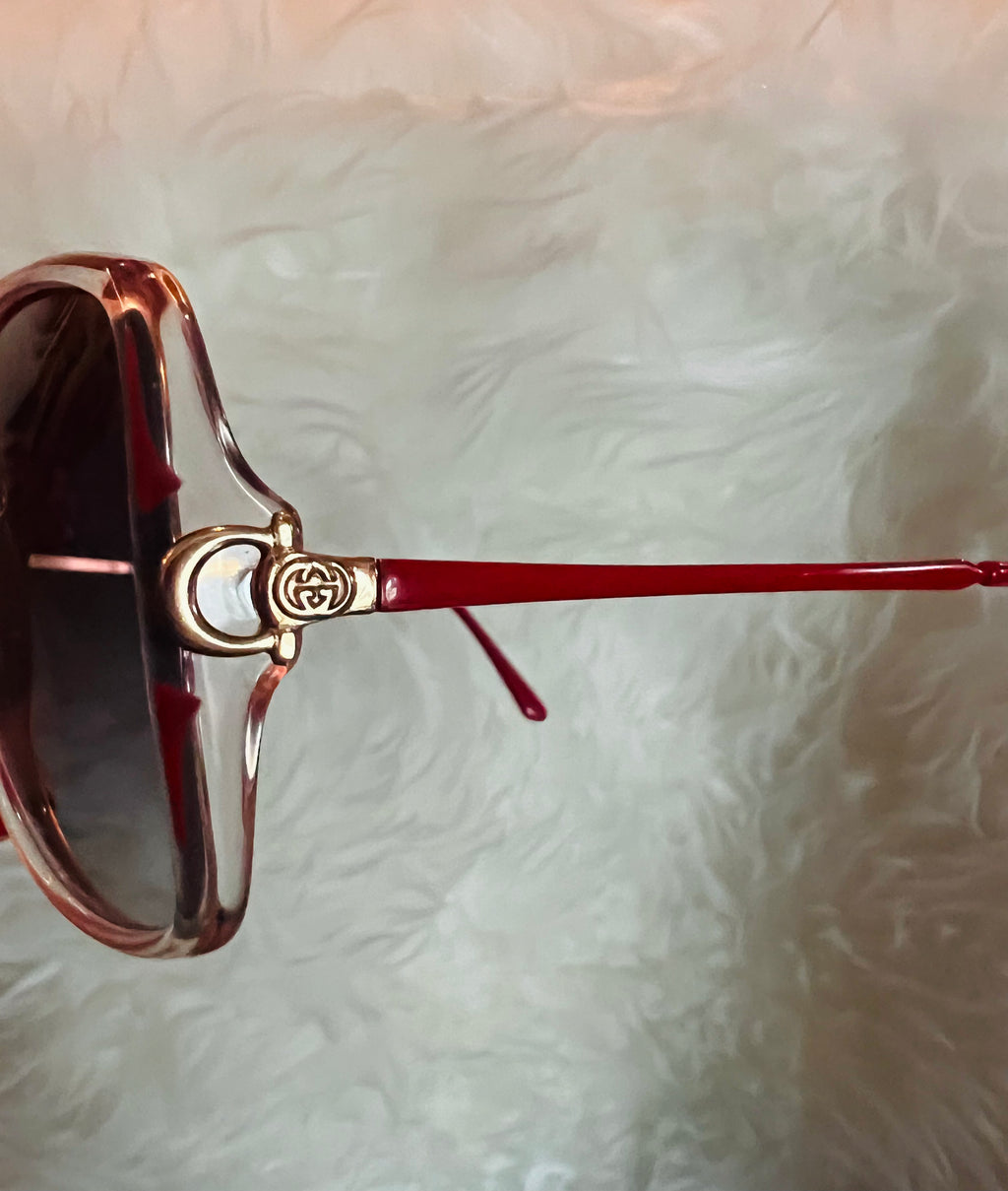 Gucci Red 1980s Deadstock Sunglasses — vintage 1980s Gucci eyewear in red