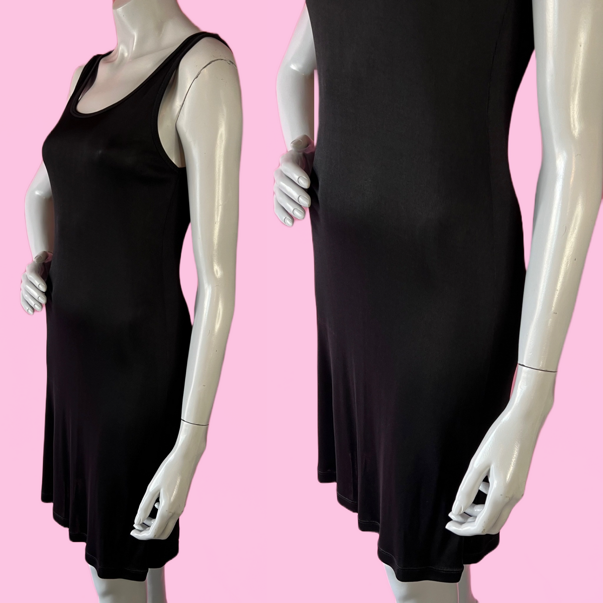 90s Betsey Johnson Black Tank Dress — vintage 1990s Betsey Johnson dress in black