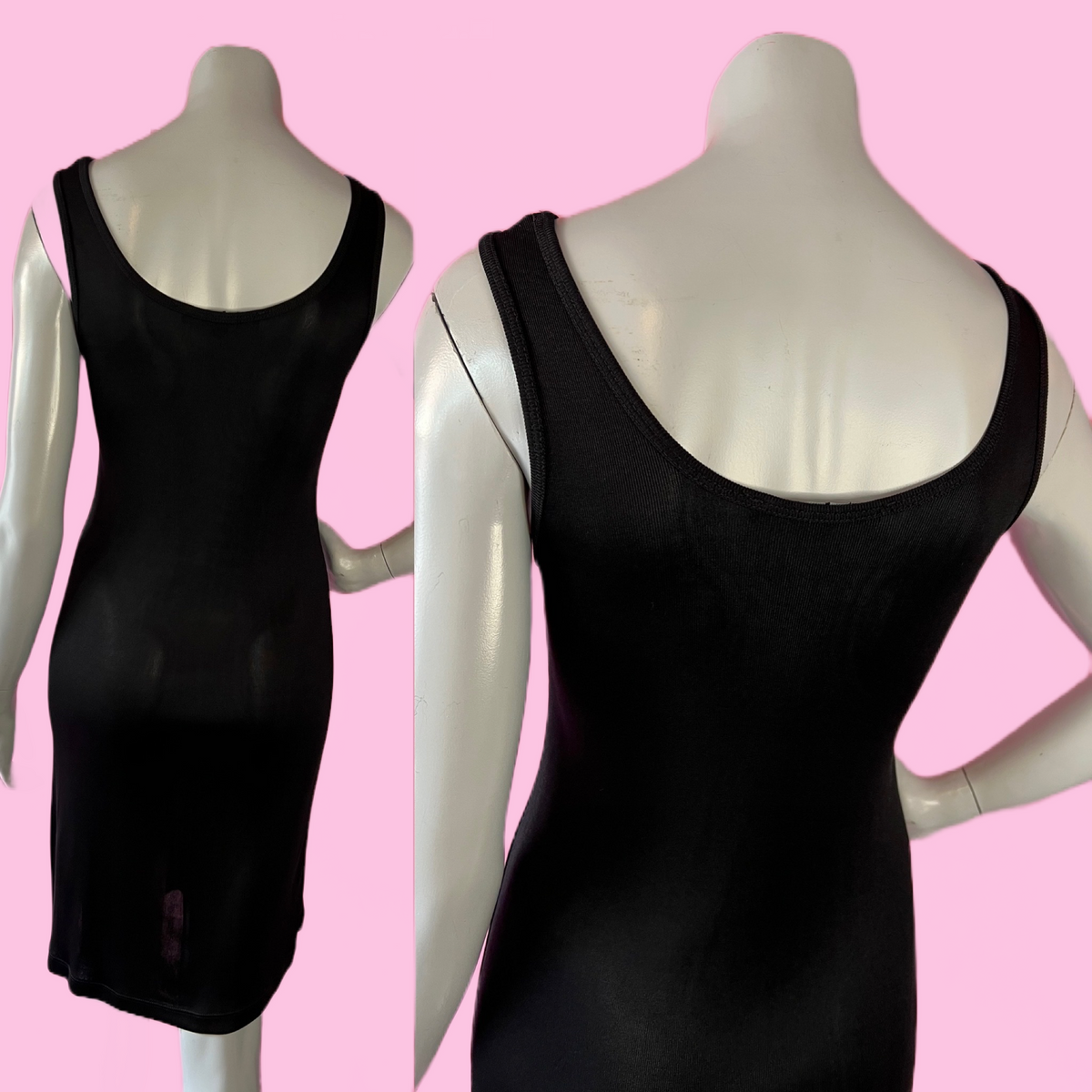 90s Betsey Johnson Black Tank Dress — vintage 1990s Betsey Johnson dress in black