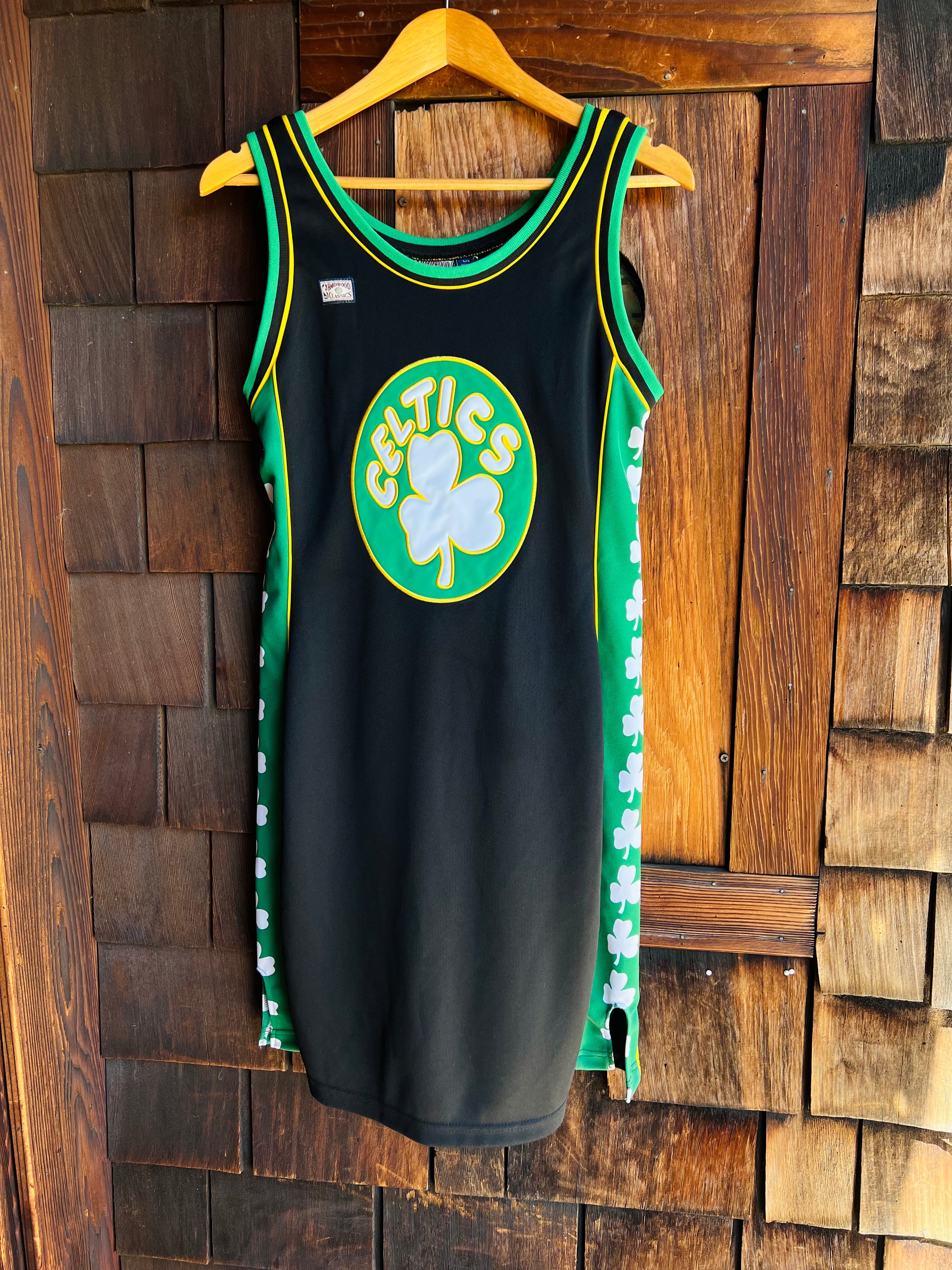 Boston Celtics Hardwood Classics Jersey Dress Womens NBA *FLAWS* SEE PHOTOS