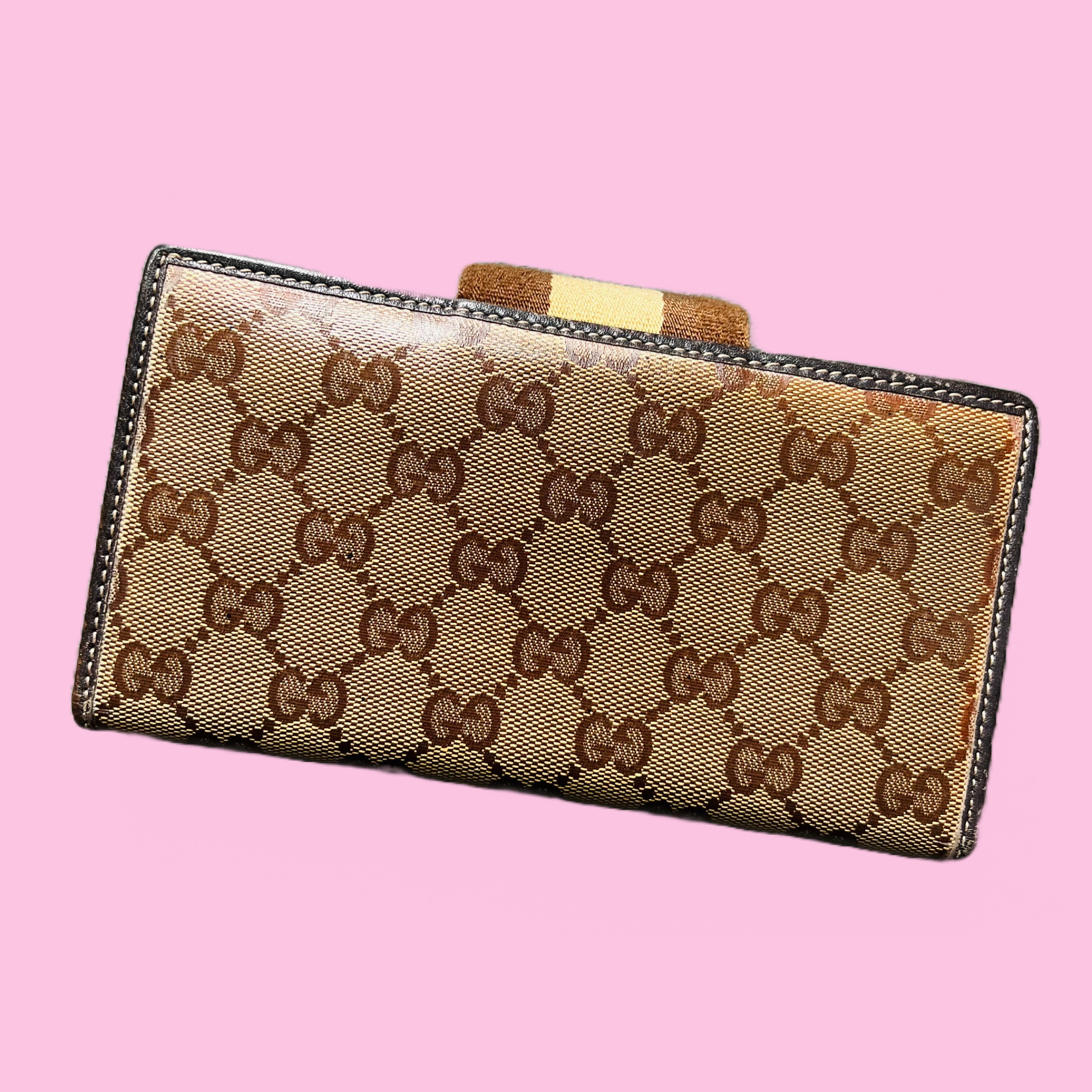 Gucci Ophidia Long Wallet - Brown