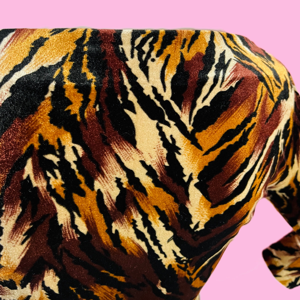 Animal Print Velvet Betsey Johnson Top — vintage 2000s Betsey Johnson top
