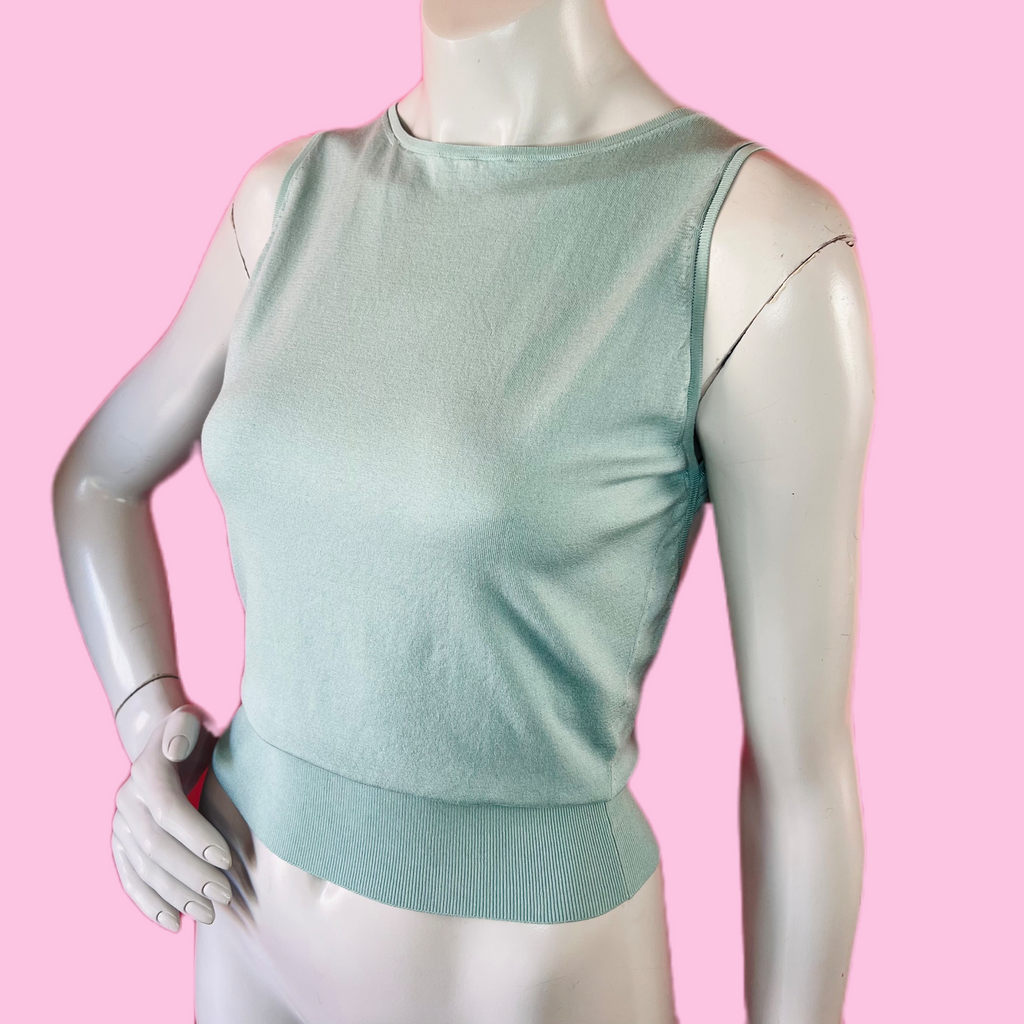 Gucci by Tom Ford Blue Open Back Top New with Tags — vintage Gucci top in blue