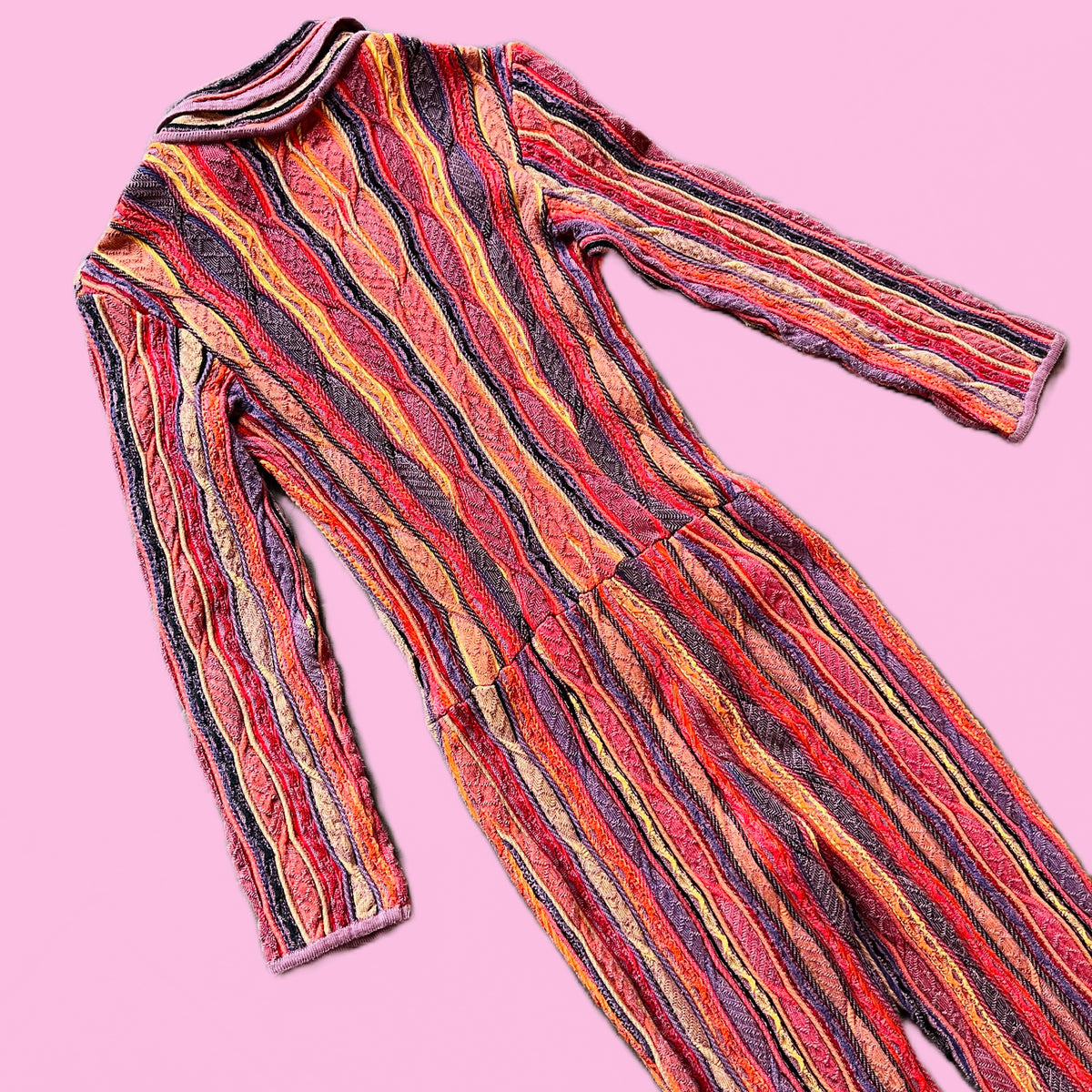 Coogi One Piece Jumpsuit — vintage Coogi set in black, orange, yellow, purple, multicolour