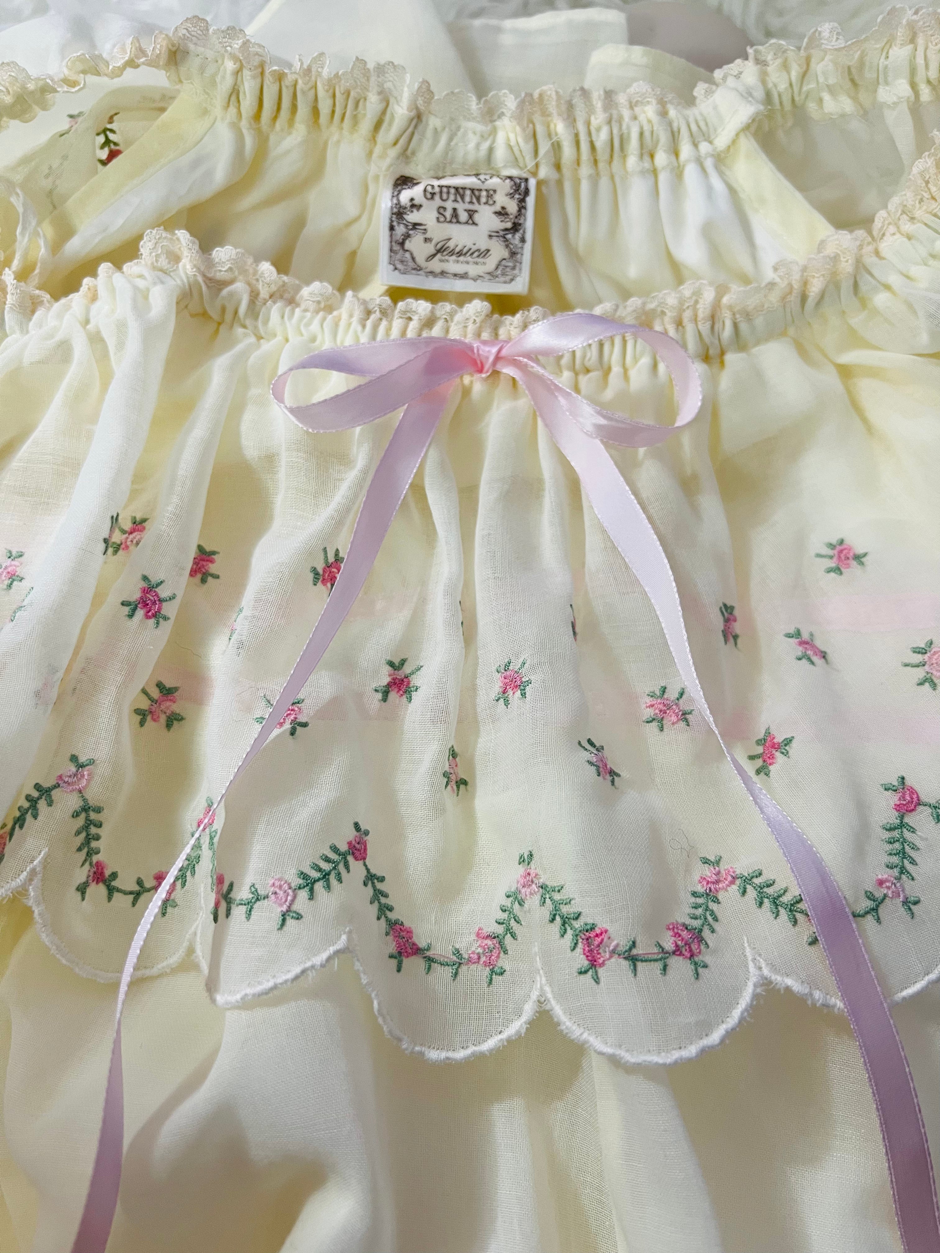 Ethereal Gunne Sax Off the Shoulder 1970s Maxi Dress — vintage 1970s Gunne Sax dress in pink