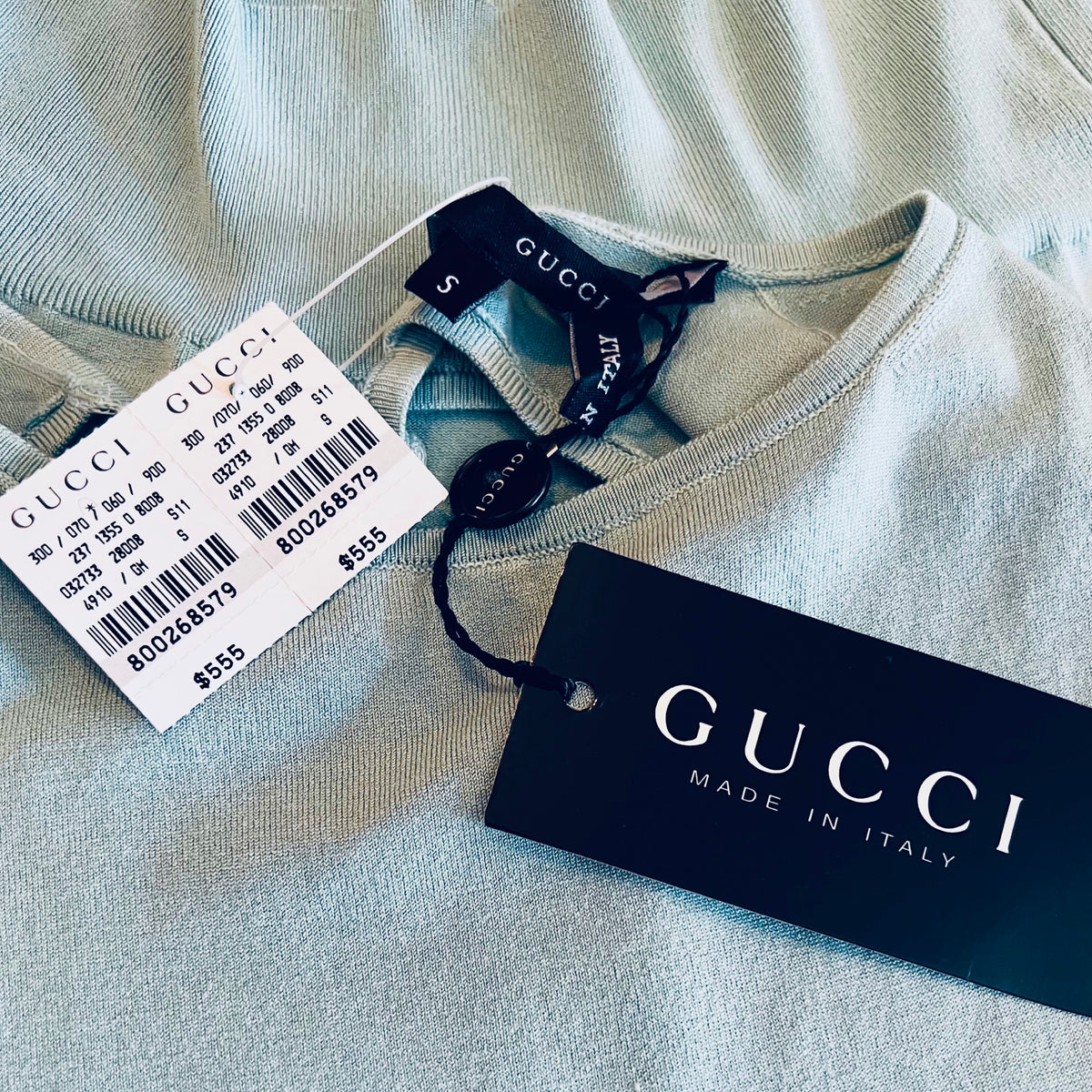 Gucci by Tom Ford Blue Open Back Top New with Tags — vintage Gucci top in blue