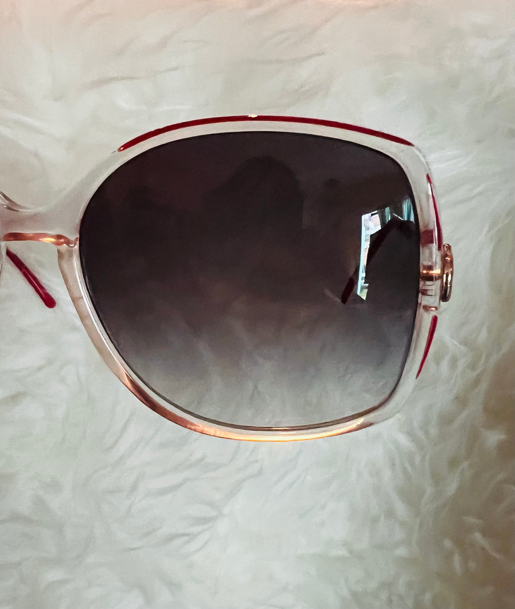 Gucci Red 1980s Deadstock Sunglasses — vintage 1980s Gucci eyewear in red
