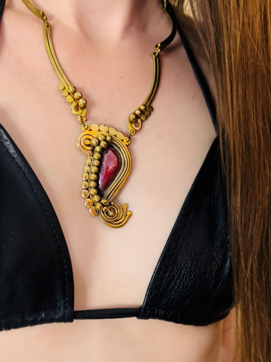 Nancy Aires Modernist Statement Necklace — vintage jewellery