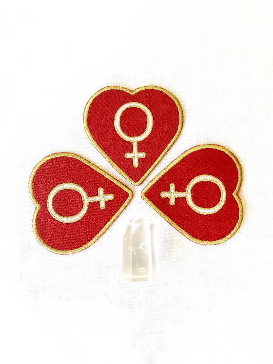 The Empress Heart Patch, sold exclusively at Empress Vintage in Berkeley, CA.
