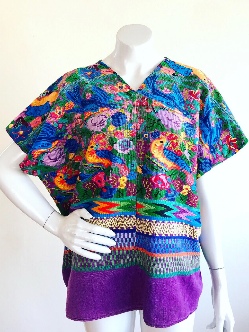 Guatemalan textiles are so incredible.  This vintage piece in particular is striking for its intricate design.